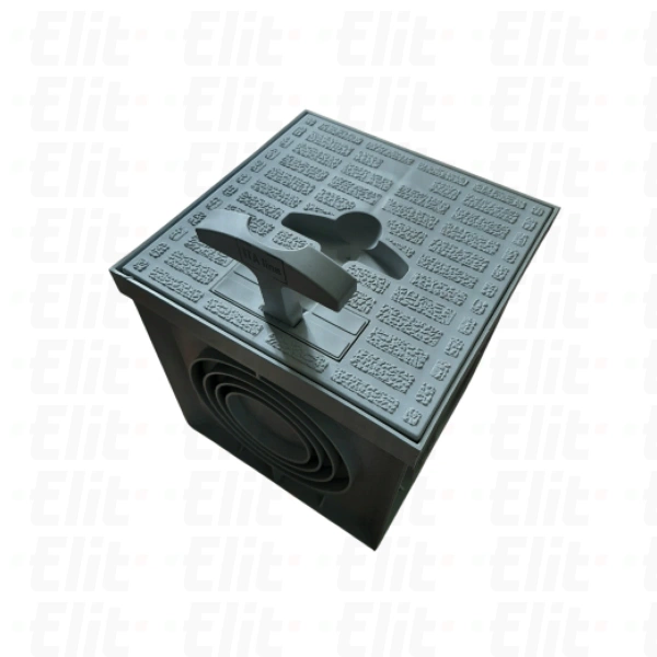 Studzienka kablowa gruntowa kontrolno-pomiarowa z pokrywą z rączką 550x550