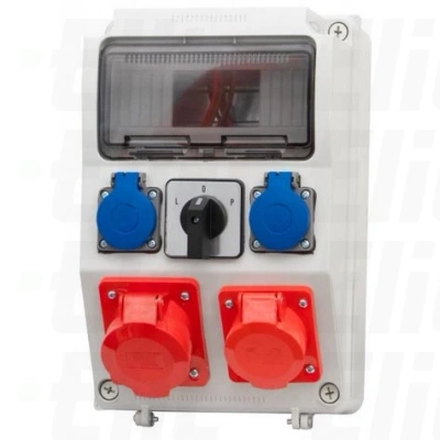 Rozdzielnica budowlana RZYM 16/5, 32/5, 2x250V, L/P /9M/ ITALINE