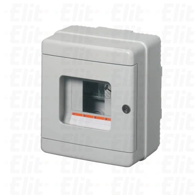 Szafka do wyłącznika ppoż 1x4 natynkowa szara EC64104