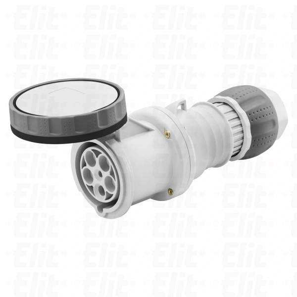Gniazdo przenośne 4P 125A 500V czarne IP67 7H GW62062H