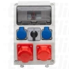 Rozdzielnica budowlana RZYM 16/5, 32/5, 2x250V, L/P /9M/ ITALINE