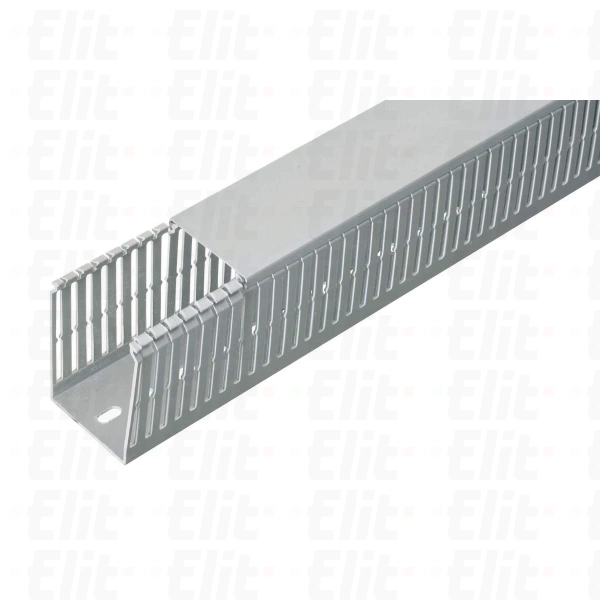 Korytko grzebieniowe bezhalogenowe 4/6/4 ECSH 25x60 szare RAL 7030 z pokrywą /2m/ (opak.70 m)