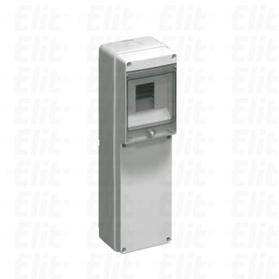 Pusta tablica na 2 gniazda - 4 mod. bez otworów szara