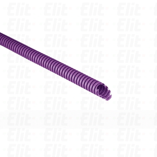 Rura karbowana 750N fioletowa samogasnąca -5C° +60C° PV UV IK07 fi 32 /25m/