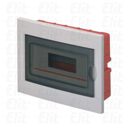 Rozdzielnica modułowa 1x12 podtynkowa IP40 drzwi transp. IP40 szara