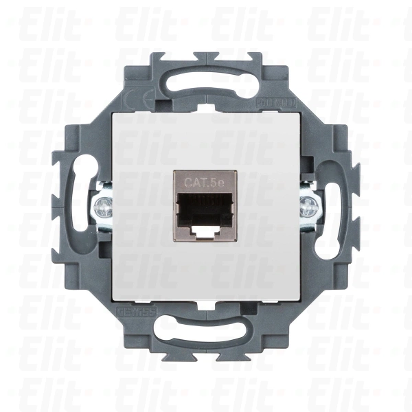 Gniazdo komputerowe RJ45 CAT.5e FTP, białe, Dahlia