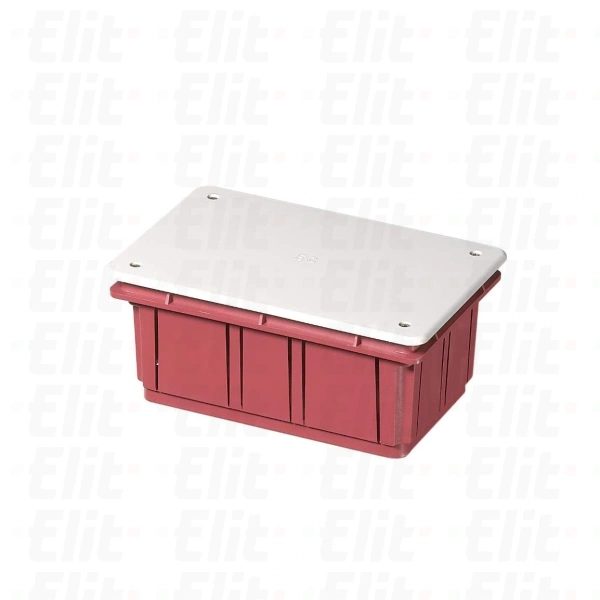 Puszka podtynkowa z białą pokrywą 152x100x70 ze śrubami