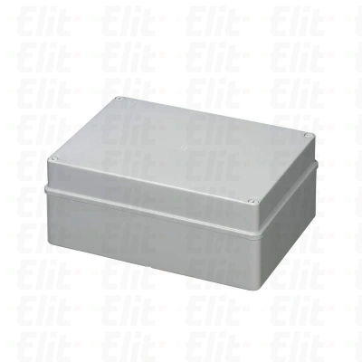 Puszka bezhalogenowa n/t gładka z pokrywą herm.IP56 120°C Poliwęglan szara PV 300x220x120