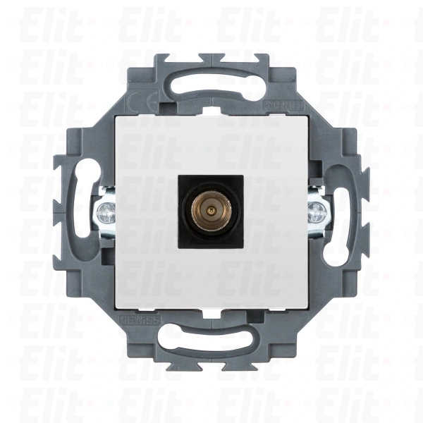 Gniazdo TV końcowe 0 dB, białe, Dahlia