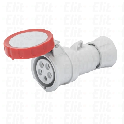 Gniazdo przenośne 5P 32A 400V czerwone IP66/IP67/IP68/IP69 6H IEC 309 HP GW62042H