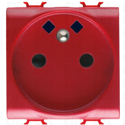 GNIAZDO WTYKOWE 2M 2P+E 16A FR SZYBKIE OKABL. CZERWONY