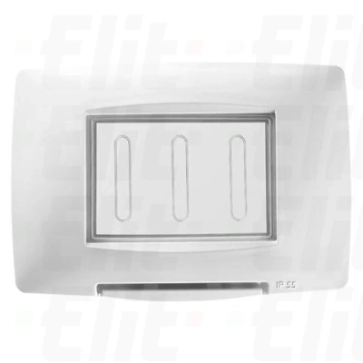 CHORUS Ramka hermetyczna 3 moduły pozioma biała IP55 ELIT00867