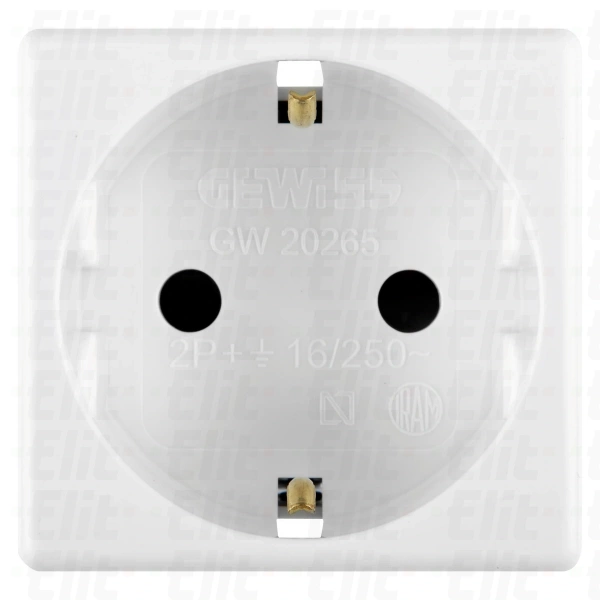 GNIAZDO 2P+E 16A NIEM. STD SY/WT