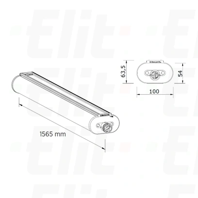 Oprawa hermetyczna LED INNOVA XP 69W 10250lm 4000K 90000h -20/+40°C, IP67, IK09, 1565mm