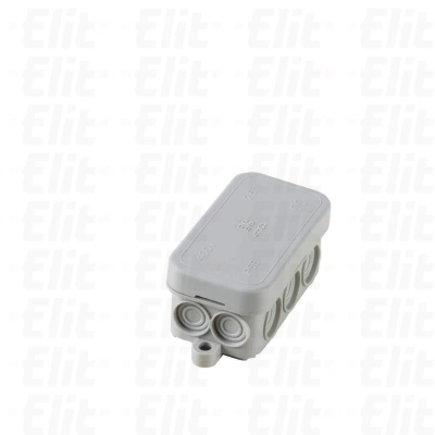 Puszka bezhalogenowa n/t 4 wyloty 7-9mm + 6 wylotów 8-14mm peszel fi16 herm.IP55 szara PV UV 80x33x38