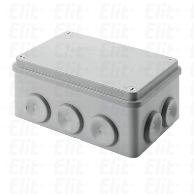 Puszka n/t herm. 155x110x70 z bezpośrednim wlotem szara IP55 śruby 1/4 obrotu