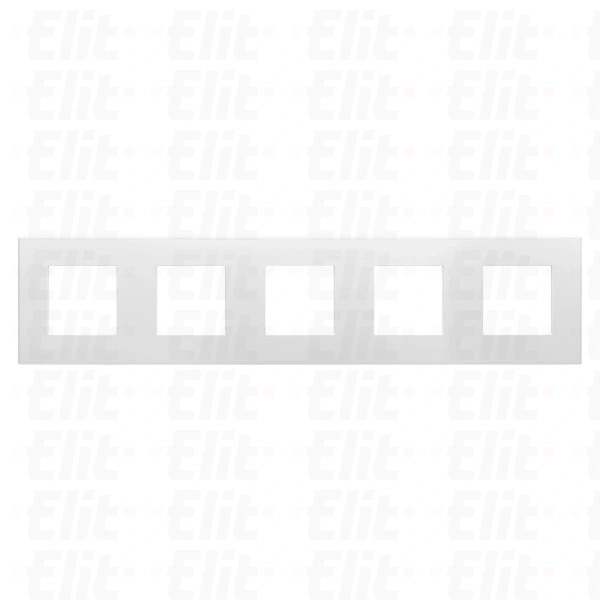 Ramka 5-krotna, biała, Dahlia