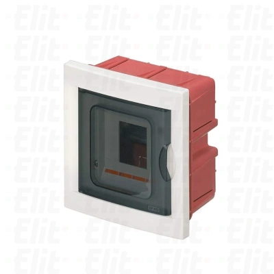 Rozdzielnica modułowa 1x4 podtynkowa IP40 drzwi transp. IP40 biała