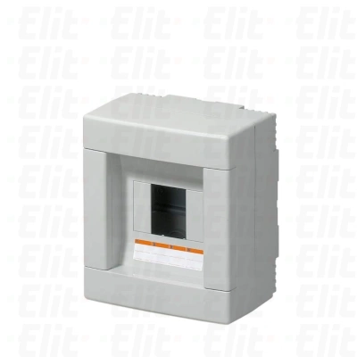 Rozdzielnica modułowa 1x4 natynkowa bez drzwi IP40 szara