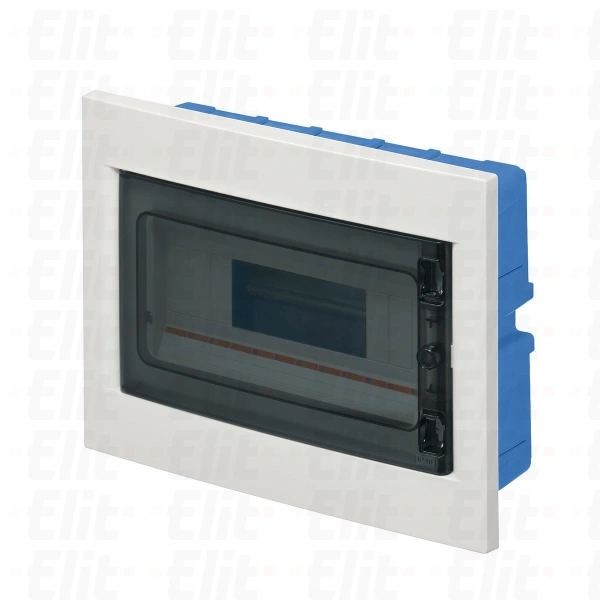 Rozdzielnica modułowa 1x12 podtynkowa do ścianek karton-gips IP40 drzwi transp. IP40 biała