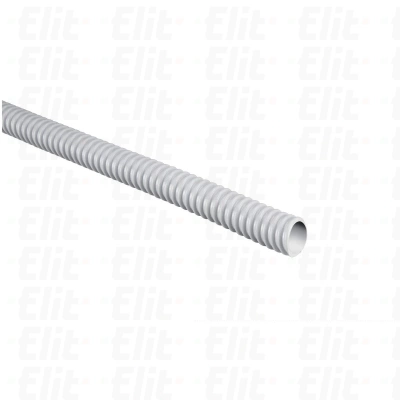 Rura spiralna wysokoelastyczna szara 320N samogasnąca PVC +5°C +60°C PV UV fi 10 /30m/