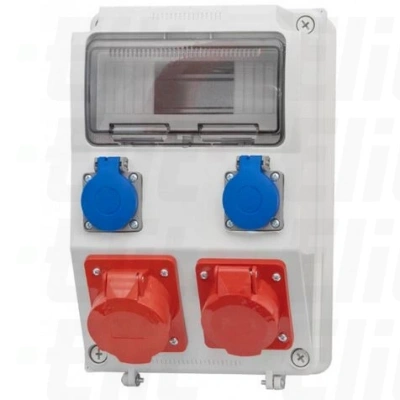 Rozdzielnica budowlana MEDIOLAN 16/5, 32/5, 2x250V /9M/ ITALINE