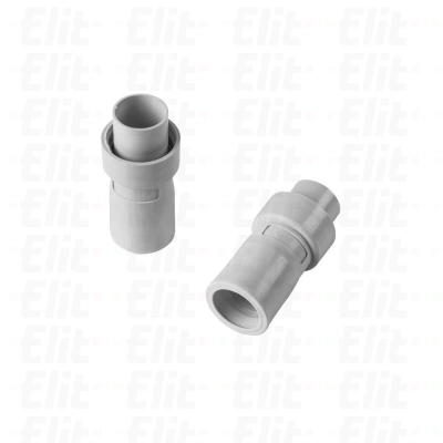 Złączka prosta rura sztywna-peszel bezhalogenowa samogasnąca IP67 GWT 850°C PV fi 16 mm