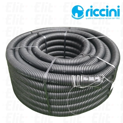 Rura osłonowa czarna 450N HDPE fi 50/39 dwuwarstwowa karbowana UV (50 mb)