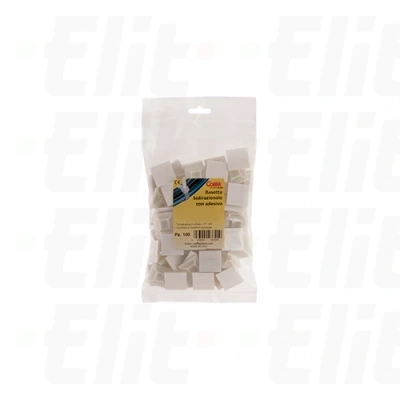 Element mocujący do opasek kablowych 19x19 biały /100szt./