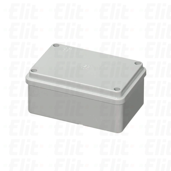 Puszka bezhalogenowa n/t gładka z pokrywą herm.IP56 120°C Poliwęglan szara PV 120x80x50