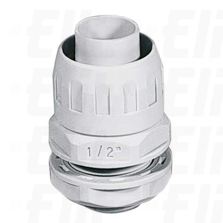 Dławnica do rur osłonowych spiralnych GFE PG21 szara IP65