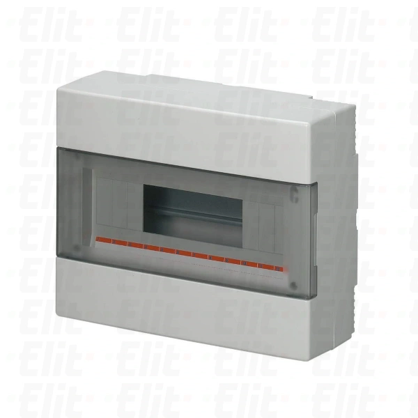 Rozdzielnica modułowa 1x12 natynkowa drzwi transp. IP40 szara