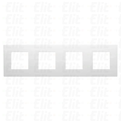 Ramka 4-krotna, biała, Dahlia