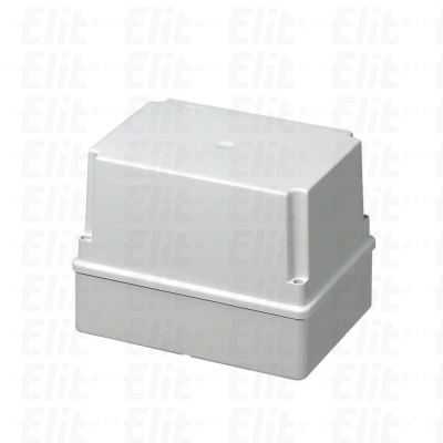 Puszka bezhalogenowa n/t gładka z pokrywą wysoka herm.IP56 120°C Poliwęglan szara PV 190x140x140