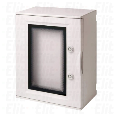 Obudowa poliestrowa bezhalogenowa samogasnąca IK10 IP65 drzwi z oknem bez płyty 1000V AC 1500V DC PV UV 545x655x265