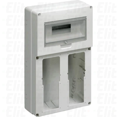 Pusta tablica na 6 gniazd - 12 mod. for 2 vertical interlocked sockets