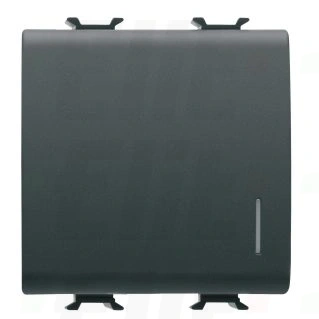 Wył. schodowy 2P czarny z podświetleniem