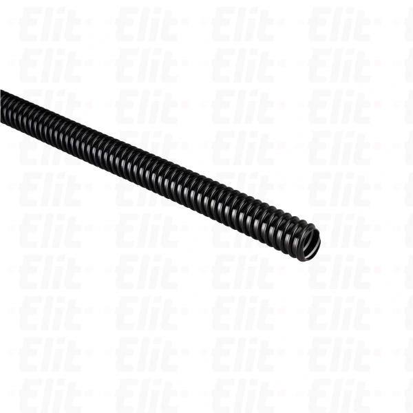 Rura spiralna wysokoelastyczna czarna 320N samogasnąca PVC +5°C +60°C PV UV fi 12 /30m/