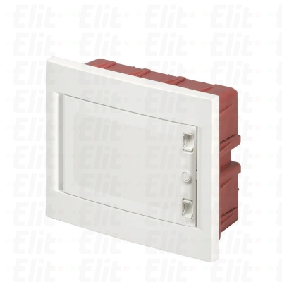 Rozdzielnica modułowa 1x8 podtynkowa IP40 drzwi pełne IP40 biała