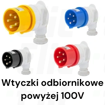 Wtyczka odbiornikowa 3P 16A 110V żółta IP67 4H IEC 309 HP GW60223