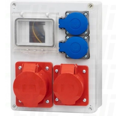 Rozdzielnica budowlana SYCYLIA 16/5, 32/5, 2x250V, 4M ITALINE