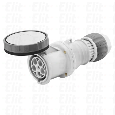 Gniazdo przenośne 4P 125A 500V czarne IP67 7H GW62062H