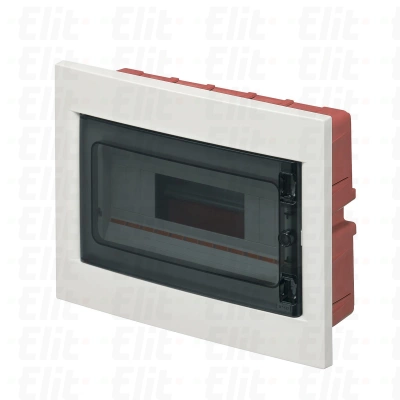 Rozdzielnica modułowa 1x12 podtynkowa IP40 drzwi transp. IP40 biała