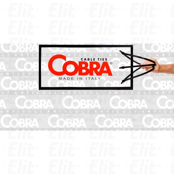 Opaski zaciskowe 250x4,8 białe COBRA /100szt./