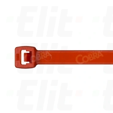 Opaski zaciskowe 430x4,8 czerwone temperatura +125°C COBRA /100szt./