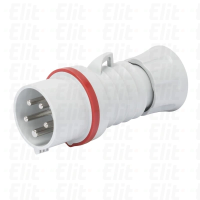 Wtyczka przenośna 5P 32A 400V czerwona IP44 6H IEC 309 HP szybkozłącze GW60020FH