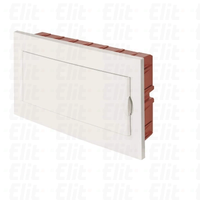 Rozdzielnica modułowa 1x18 podtynkowa IP40 drzwi pełne IP40 biała