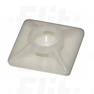 Element mocujący do opasek kablowych 28x28 biały /100szt./