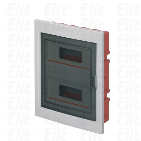 Rozdzielnica modułowa 2x12 podtynkowa IP40 drzwi transp. IP40 szara