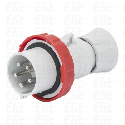 Wtyczka przenośna 5P 16A 400V czerwona IP66/IP67/IP68/IP69 6H IEC 309 HP GW60031H